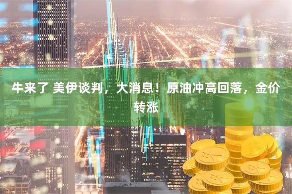 牛来了 美伊谈判，大消息！原油冲高回落，金价转涨